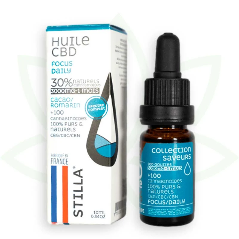 Focus Daily 10ml - Aceite de CBD 10% a 40% - Full Spectrum Stilla