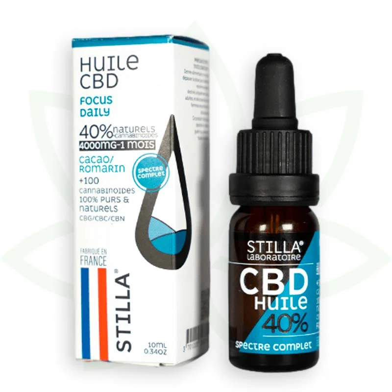 Focus Daily 10ml - Aceite de CBD 10% a 40% - Full Spectrum Stilla