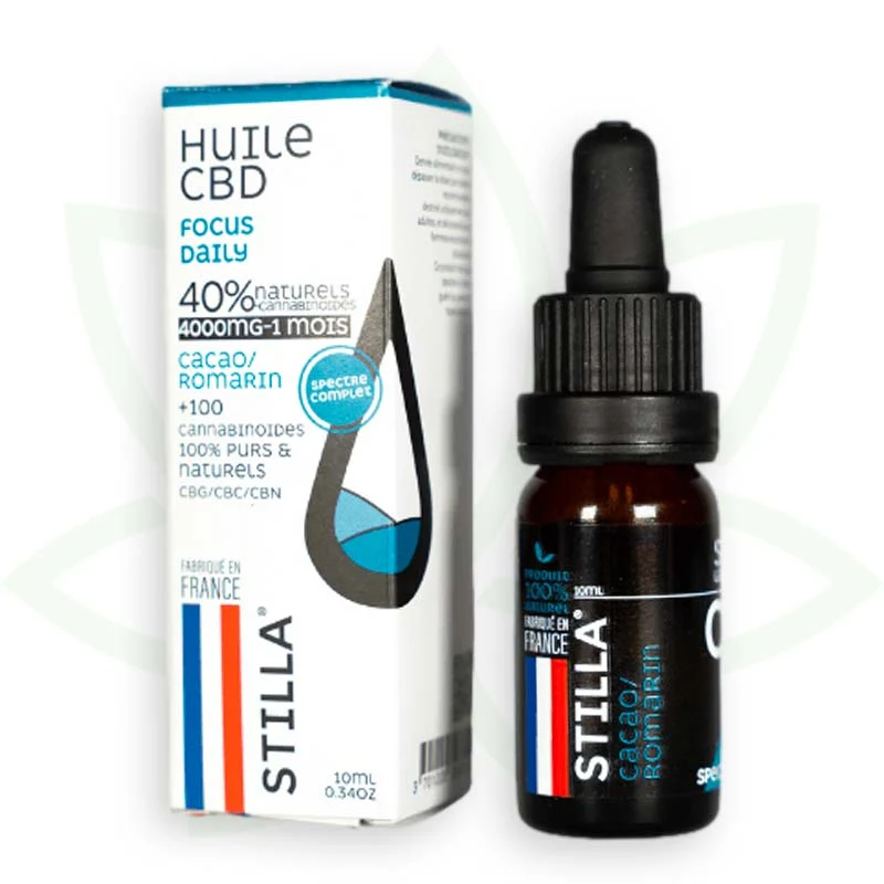 Focus Daily 10ml - Aceite de CBD 10% a 40% - Full Spectrum Stilla
