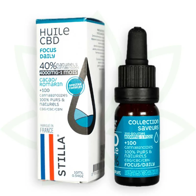 Focus Daily 10ml - Aceite de CBD 10% a 40% - Full Spectrum Stilla