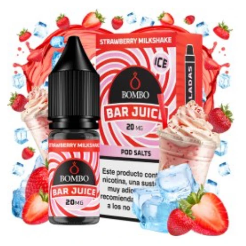 Strawberry Milkshake Ice 10ml (Sales de nicotina) (Bar Juice by Bombo)