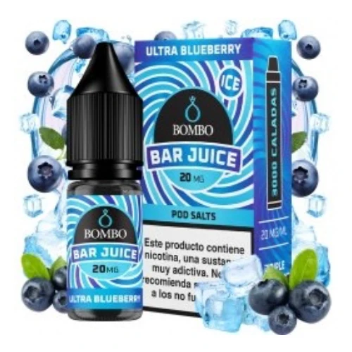 Ultra Blueberry Ice 10ml (Sales de nicotina) (Bar Juice by Bombo)