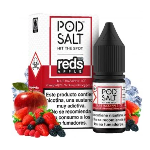 Blue Razapple Ice 10ml (Sales de nicotina) (Pod Salt Fusions)