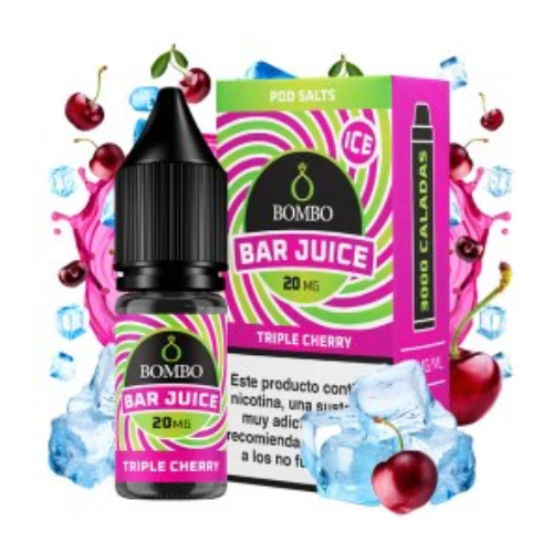 Triple Cherry Ice 10ml (Sales de nicotina) (Bar Juice by Bombo)