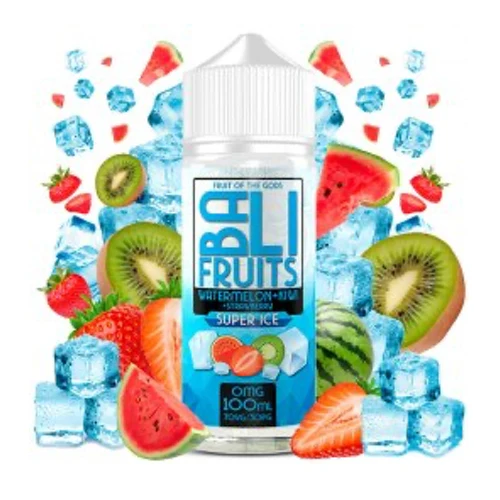 Watermelon + Kiwi + Strawberry Super Ice 100ml (Bali Fruits by Kings Crest)