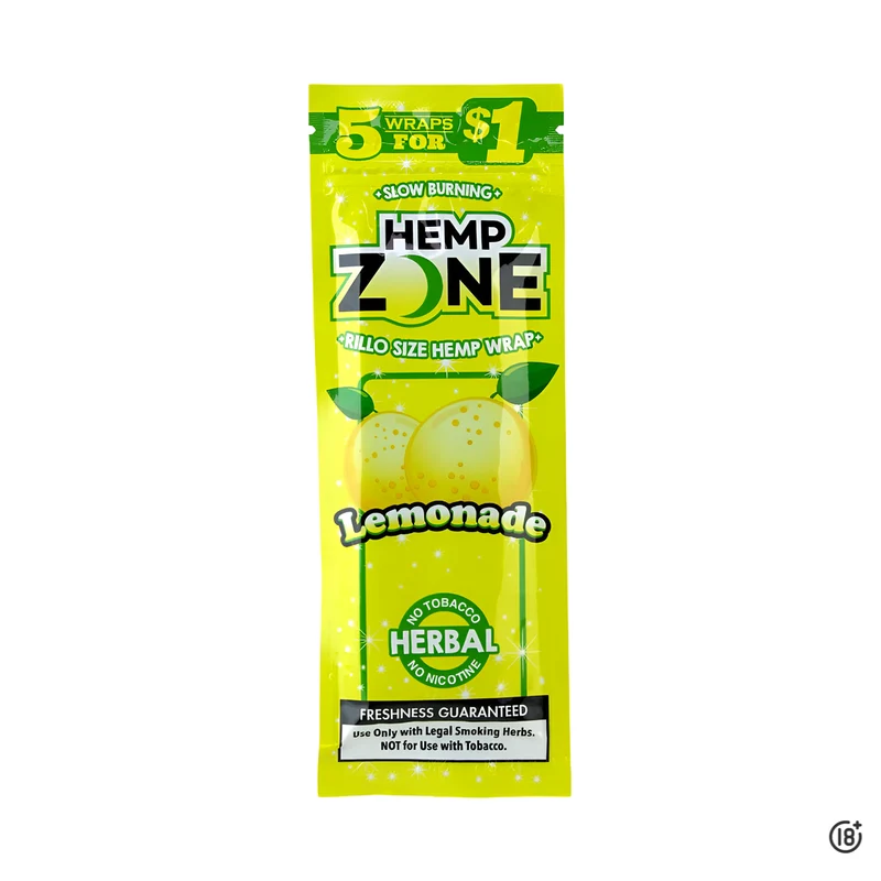 🍋 Blunt Hemp Zone Lemonade X5 – Refrescante sabor a limonada natural