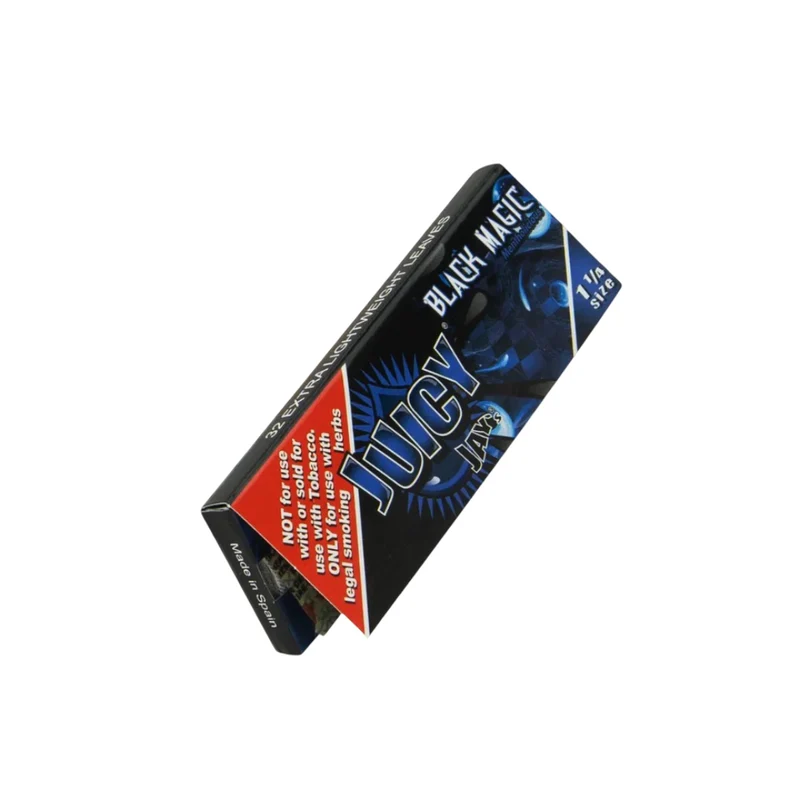 Juicy Jay's Black Magic 1¼ — Papel Mentolado de Cáñamo Puro
