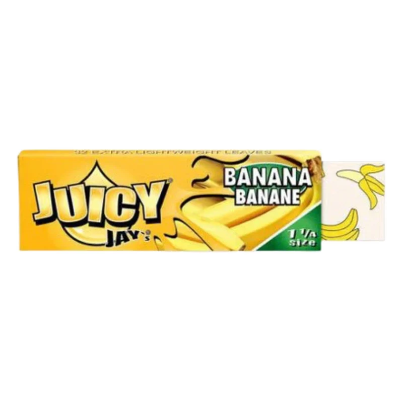 Papel Juicy Jay's Banana 1 1/4 · librillo de 32 hojas