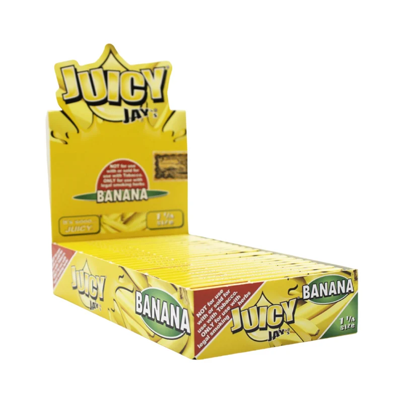 Papel Juicy Jay's Banana 1 1/4 · librillo de 32 hojas