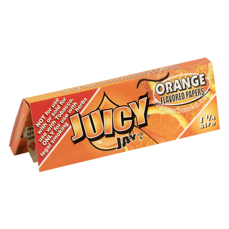Juicy Jay's Naranja (Orange) 1¼ — Papel con Naranjas Impresas