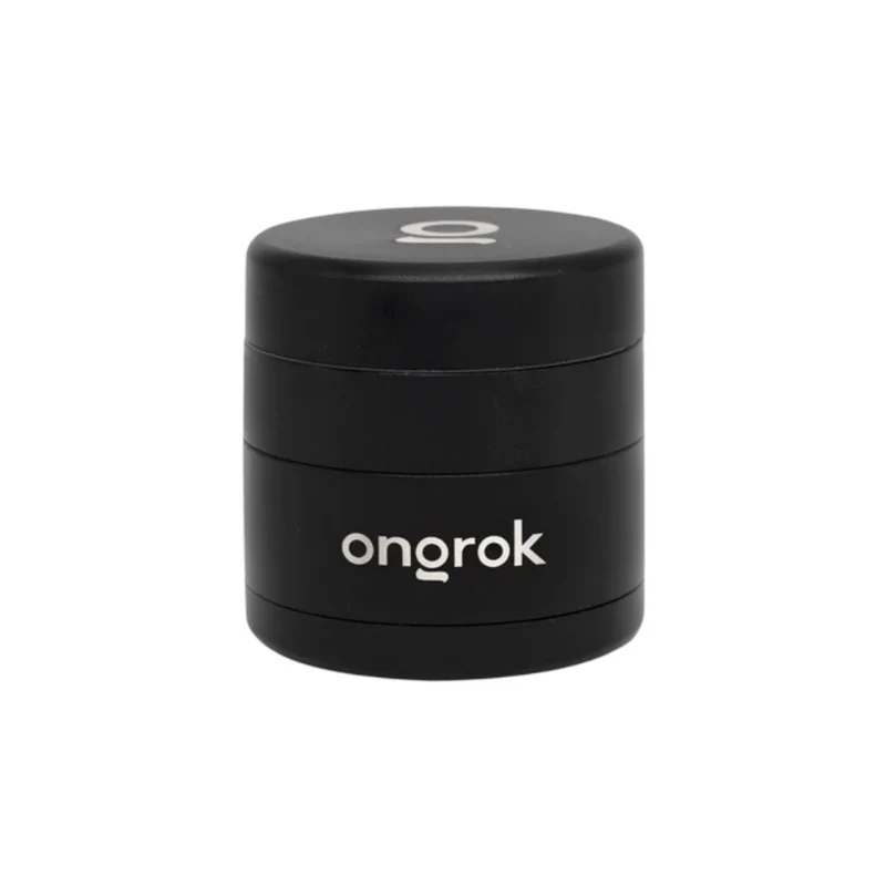 Grinder ONGROK de Aluminio 55mm — 4 Piezas con Pantalla Removible (Negro)