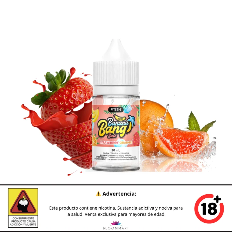 Banana Bang Ice · Sales de Nicotina 30 mL · STLTH