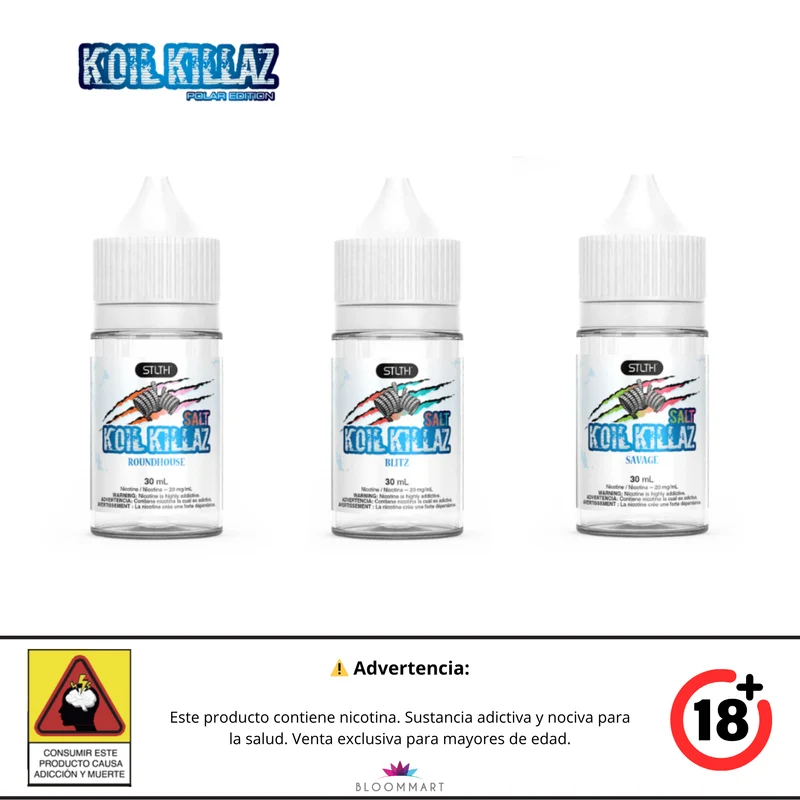Koil Killaz Polar · Sales de Nicotina 30 mL · STLTH