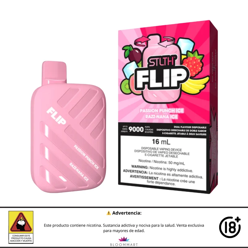 Vaporizador STLTH FLIP 9000 Puffs | Doble Sabor y Alta Potencia