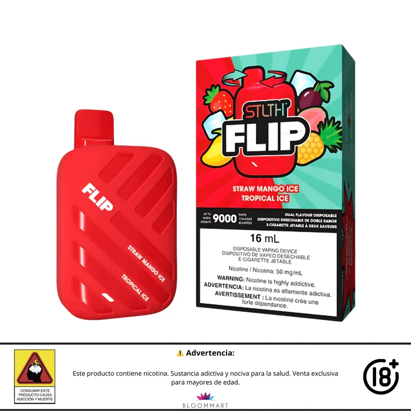 Vaporizador STLTH FLIP 9000 Puffs | Doble Sabor y Alta Potencia
