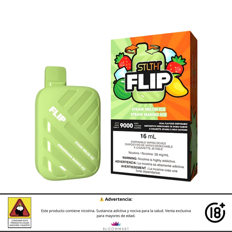 Vaporizador STLTH FLIP 9000 Puffs | Doble Sabor y Alta Potencia