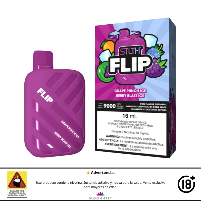 Vaporizador STLTH FLIP 9000 Puffs | Doble Sabor y Alta Potencia