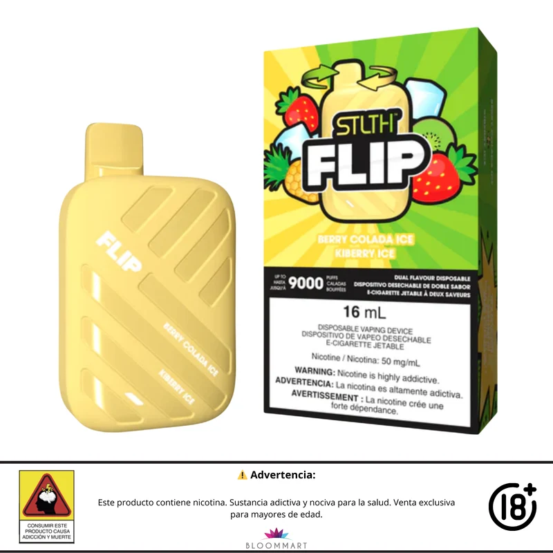 Vaporizador STLTH FLIP 9000 Puffs | Doble Sabor y Alta Potencia