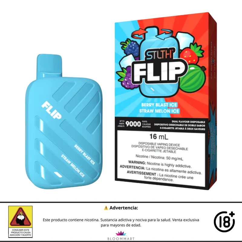 Vaporizador STLTH FLIP 9000 Puffs | Doble Sabor y Alta Potencia