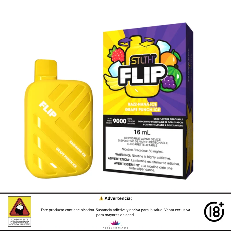 Vaporizador STLTH FLIP 9000 Puffs | Doble Sabor y Alta Potencia