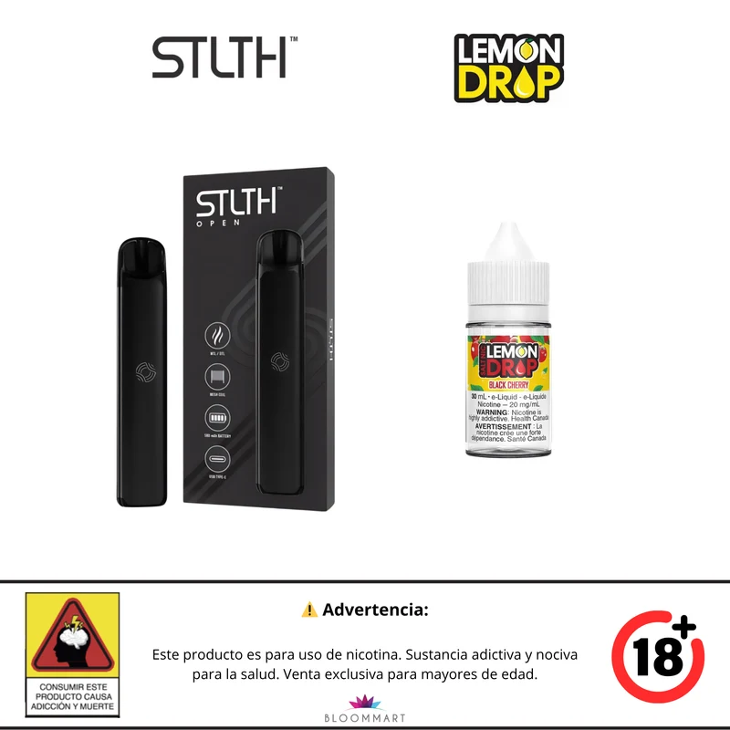 Kit STLTH OPEN + Lemon Drop Ice · Sales de Nicotina 30 mL