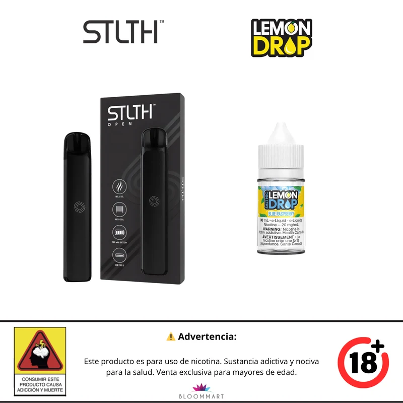 Kit STLTH OPEN + Lemon Drop Ice · Sales de Nicotina 30 mL