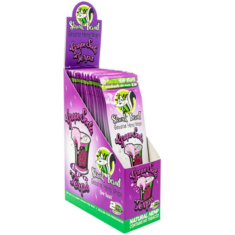 Hemp Wrap Grape Soda con Terpenos – Skunk Brand