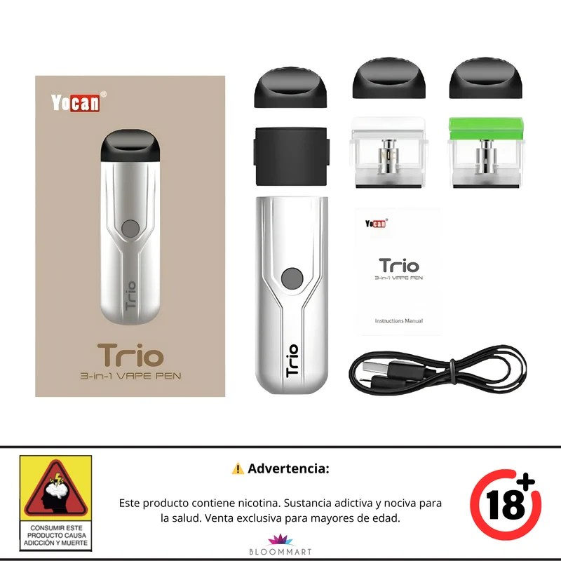 Yocan Trio | Vaporizador 3 en 1 con Pods Intercambiables