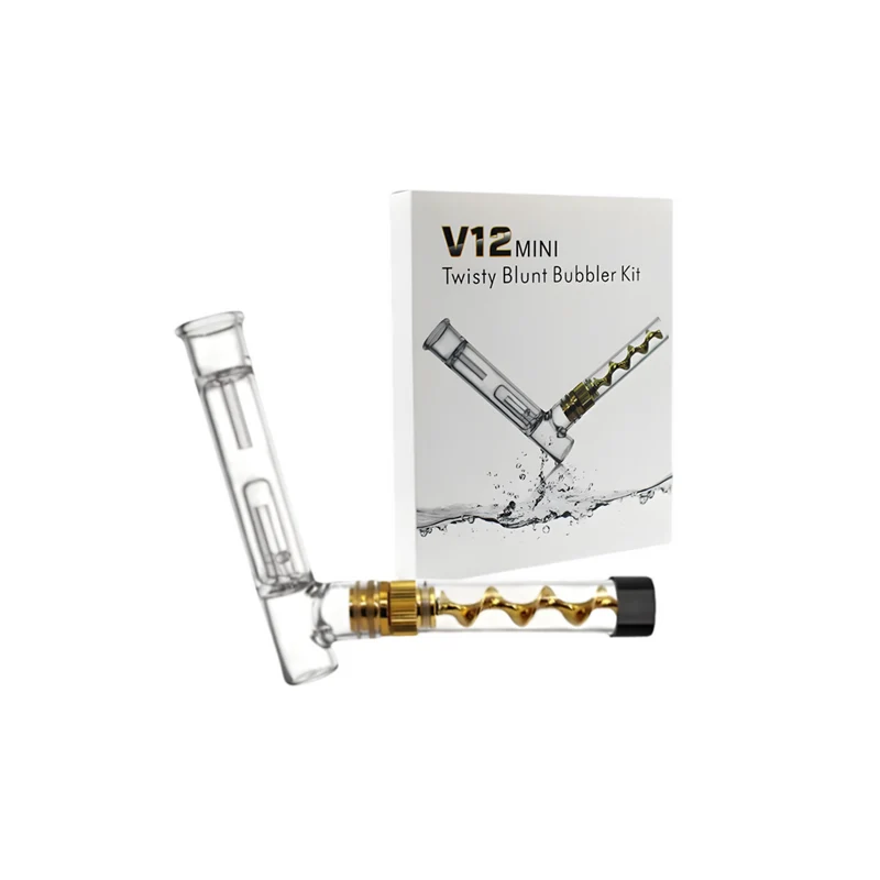 Kit V12 Plus Twist Blunt Glass 7 Pipe | Mecanismo de Tornillo | Sin Papel
