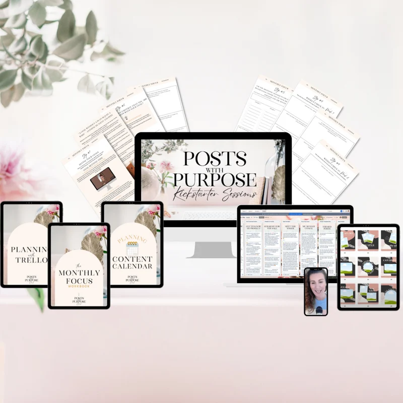 POSTS WITH PURPOSE SOCIAL MEDIA KICKSTARTER