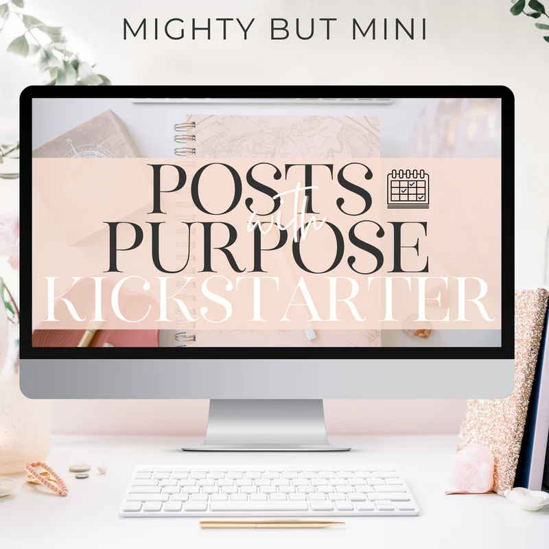 POSTS WITH PURPOSE SOCIAL MEDIA KICKSTARTER