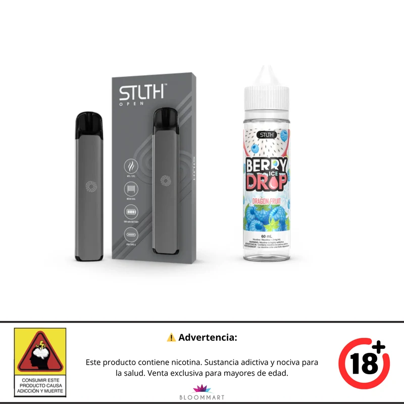 Kit STLTH OPEN + Berry Drop Ice Base Libre 60 mL