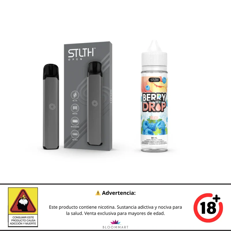 Kit STLTH OPEN + Berry Drop Ice Base Libre 60 mL