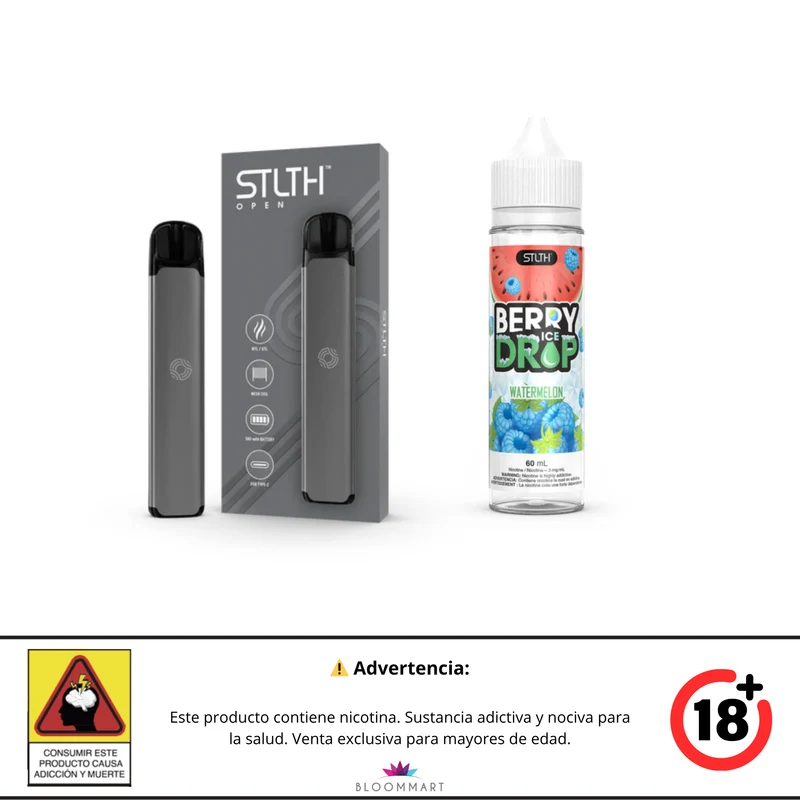 Kit STLTH OPEN + Berry Drop Ice Base Libre 60 mL