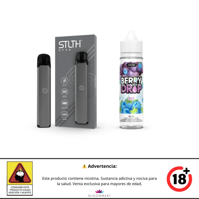 Kit STLTH OPEN + Berry Drop Ice Base Libre 60 mL