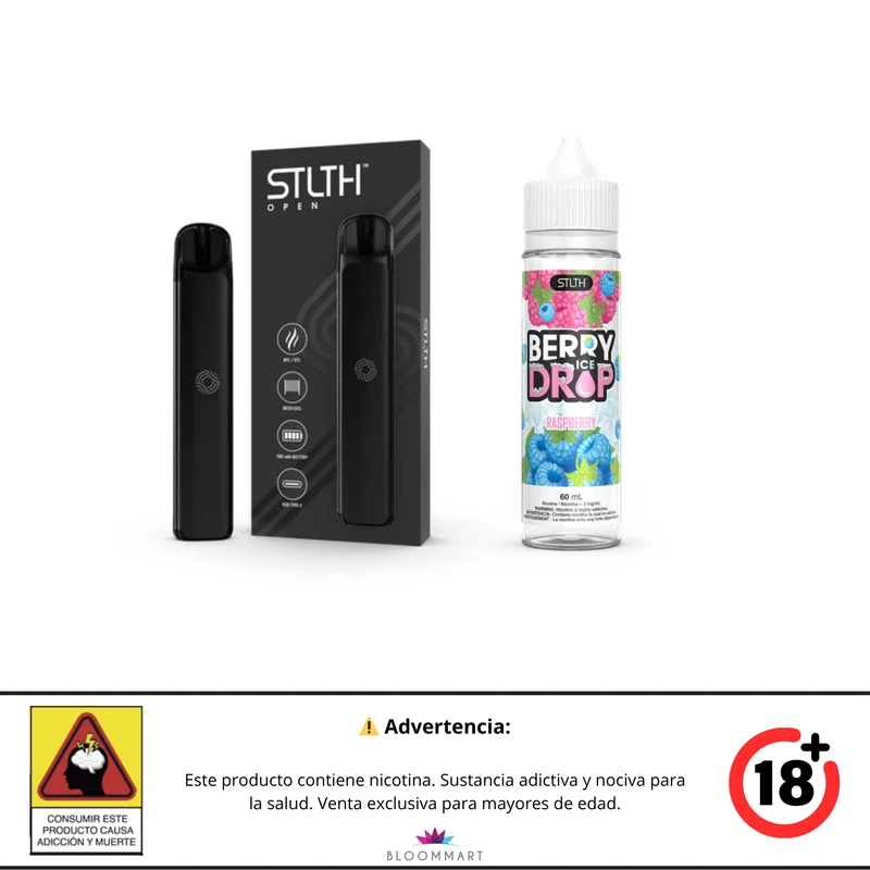 Kit STLTH OPEN + Berry Drop Ice Base Libre 60 mL