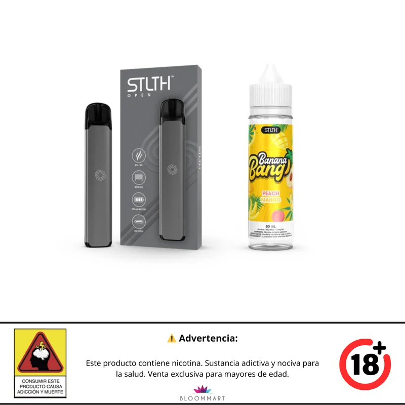Kit STLTH OPEN + Banana Bang Ice Base Libre 60 mL