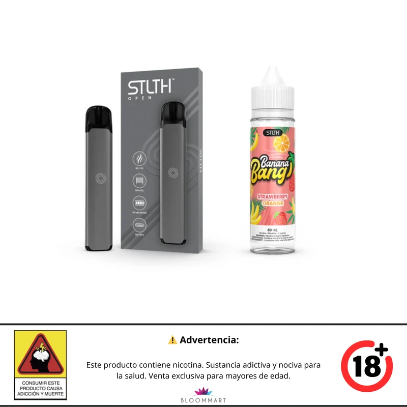 Kit STLTH OPEN + Banana Bang Ice Base Libre 60 mL
