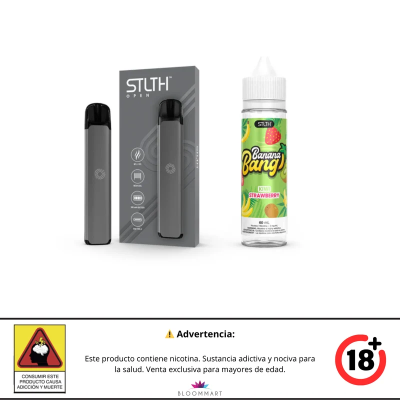 Kit STLTH OPEN + Banana Bang Ice Base Libre 60 mL