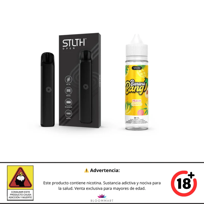 Kit STLTH OPEN + Banana Bang Ice Base Libre 60 mL