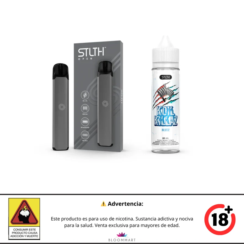 Kit STLTH OPEN + Koil Killaz Polar Base Libre 60 mL