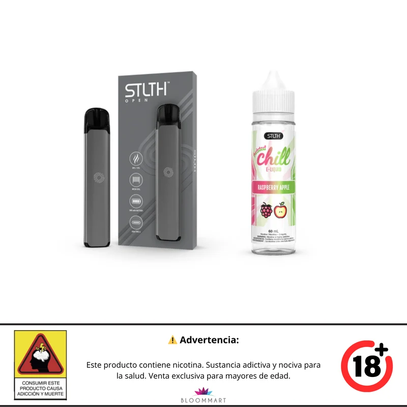 Kit STLTH OPEN + Twisted Chill Base Libre 60 mL
