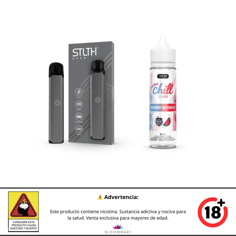 Kit STLTH OPEN + Twisted Chill Base Libre 60 mL