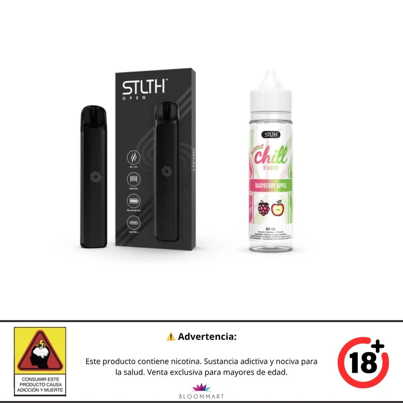 Kit STLTH OPEN + Twisted Chill Base Libre 60 mL