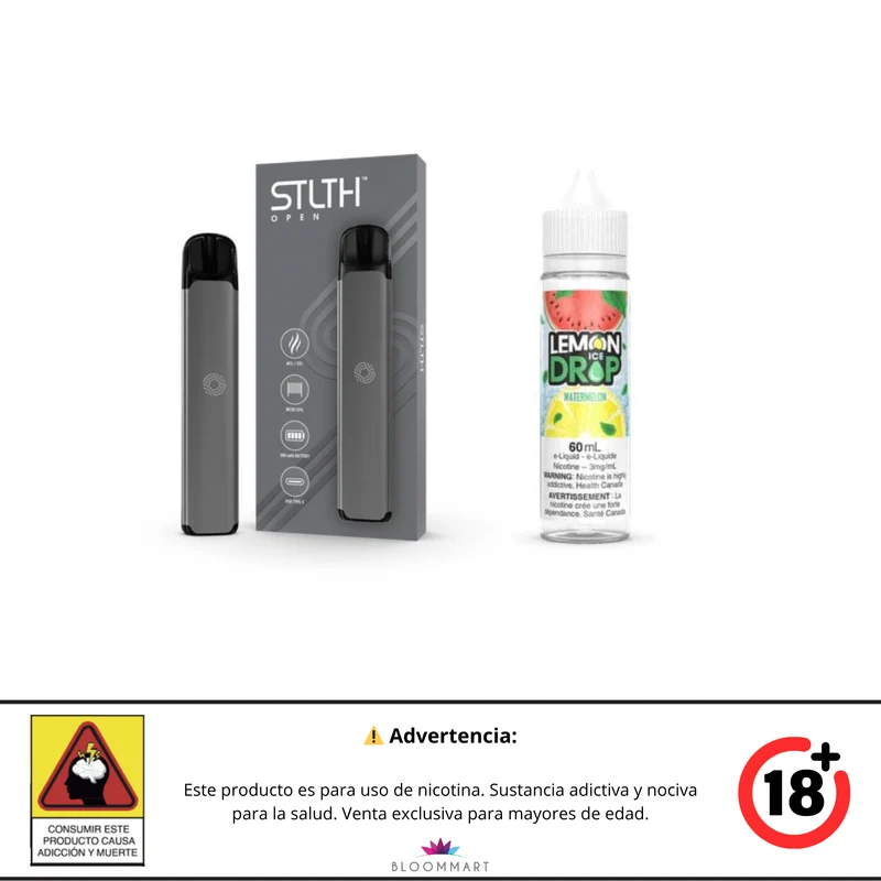 Kit STLTH OPEN + Lemon Drop Ice Base Libre 60 mL