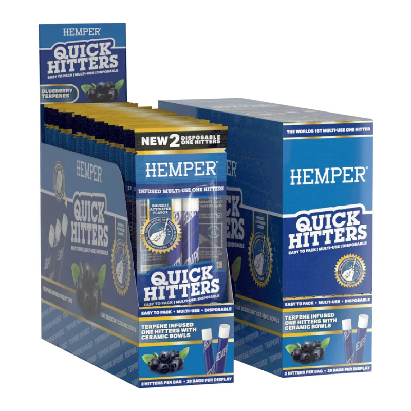 Quick Hitter by Hemper | Pipa Desechable con Sabor, Bowl Cerámica — Bloommart Colombia