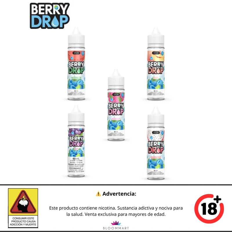 Berry Drop Ice · Base Libre 60 mL · STLTH