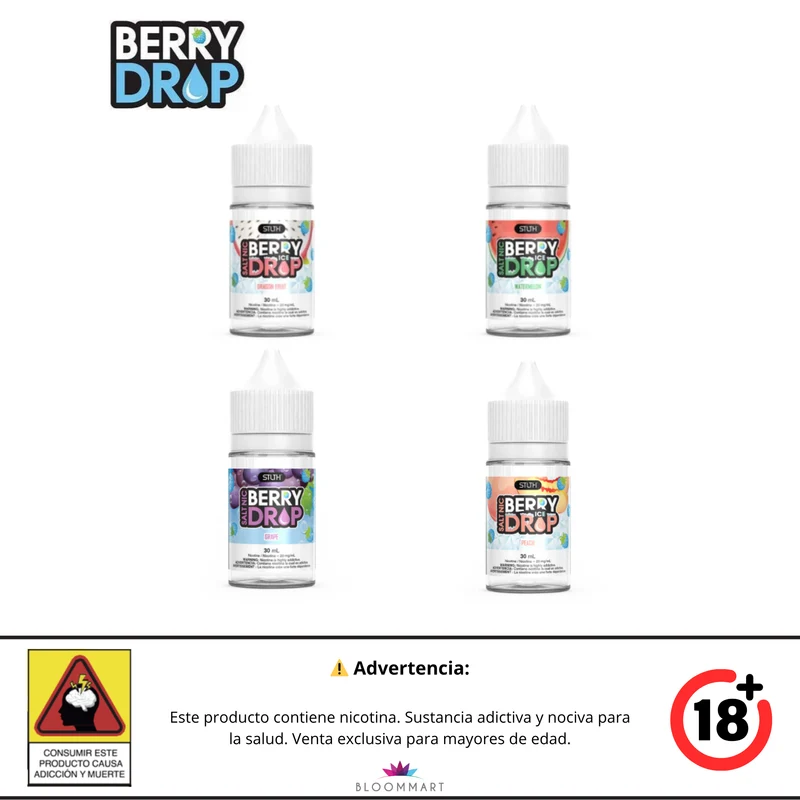 Berry Drop Ice · Sales de Nicotina 30 mL · STLTH