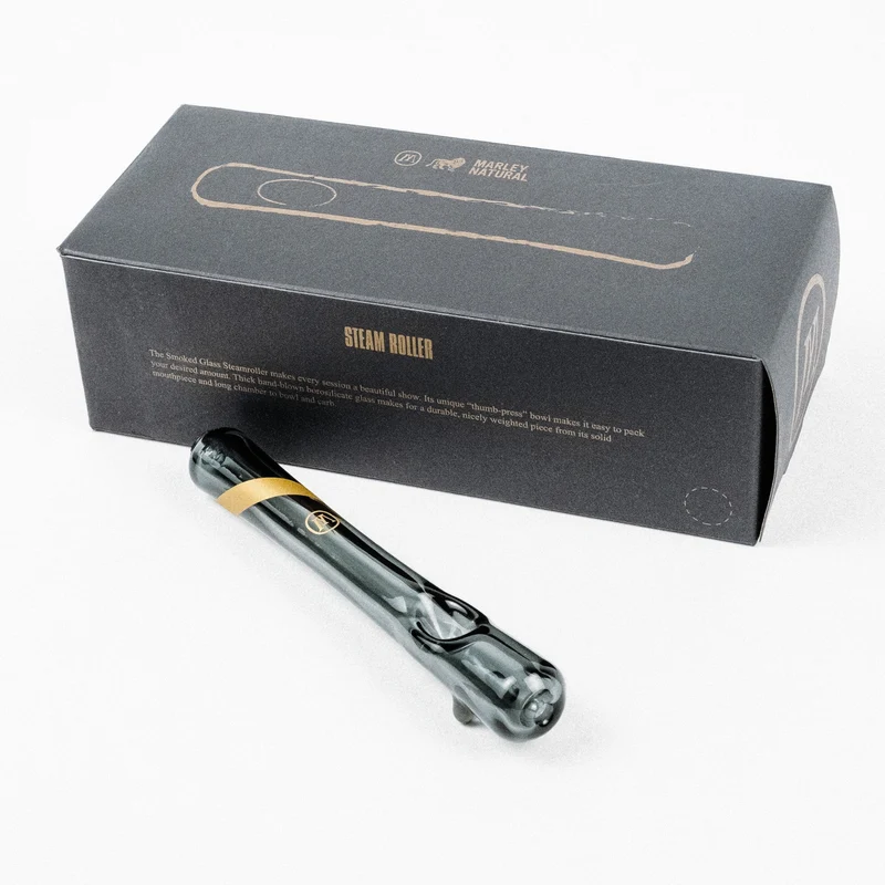 Pipa Marley Natural Steamroller | Vidrio Borosilicato | Nogal Negro | Colombia