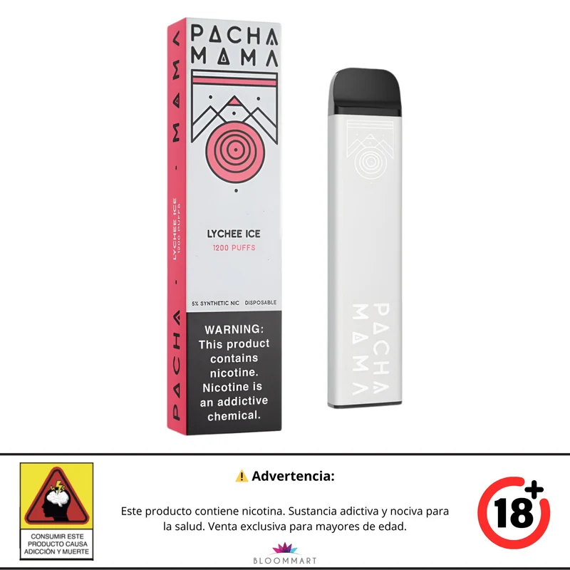 Pachamama 1200 Lychee Ice - Vaporizador Desechable